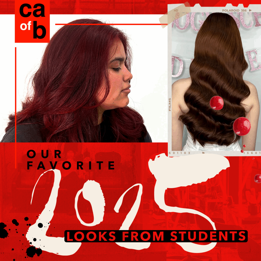 beauty school student